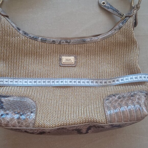 THE SAK ANIMAL PRINT WITH GOLD THREAD HOBO BAG - Picture 11 of 13